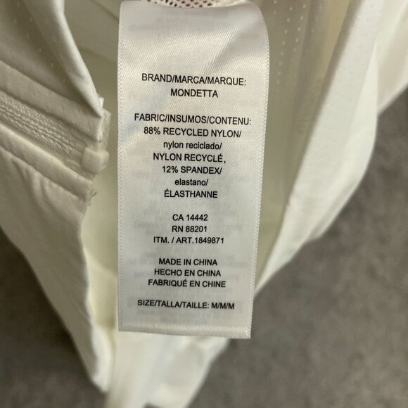 NWOT Mondetta Women's M Ivory Zip-Up Hoodie Light Jacket - Picture 6 of 8